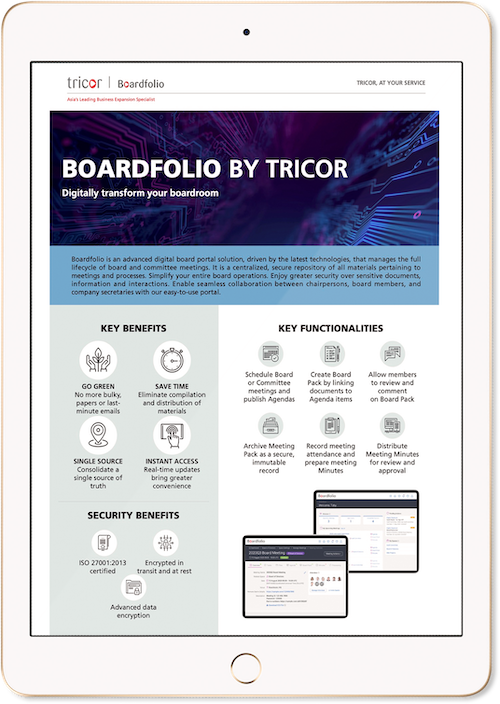 Boardfolio Leaflet iPad Image